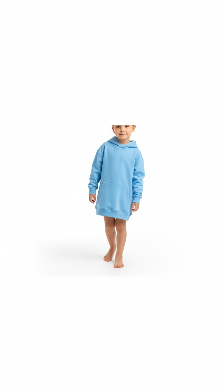 Sky blue cotton hoodie