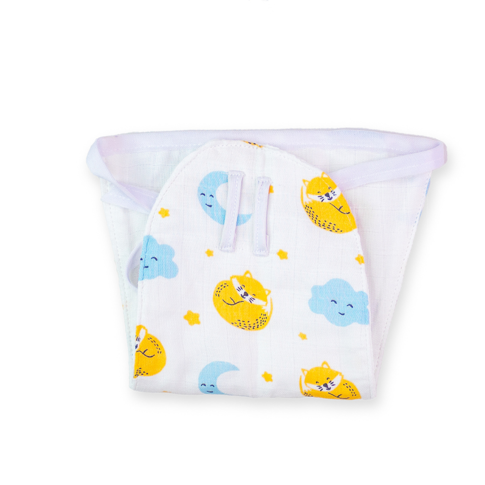 Nappies For Newborn Babies, Include 2 prints, 100% Bamboo Fabric (Pack of 4)