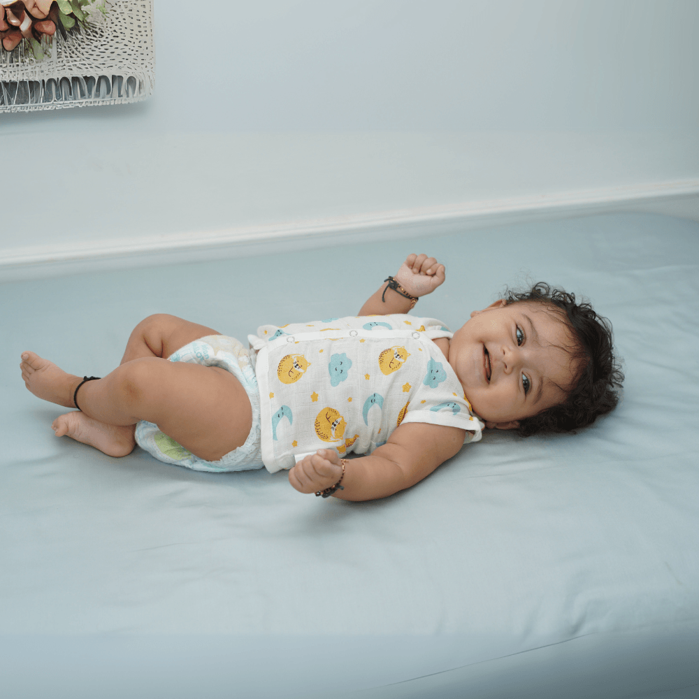 Combination of Balloon Print And Fawn Print Bamboo Jhabla (Set of 2)