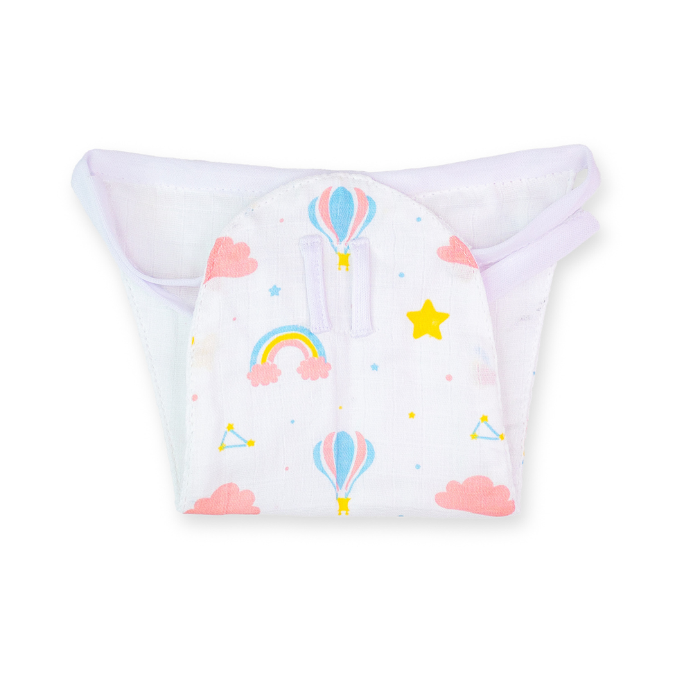 Nappies For Newborn Babies, Include 2 prints, 100% Bamboo Fabric (Pack of 4)