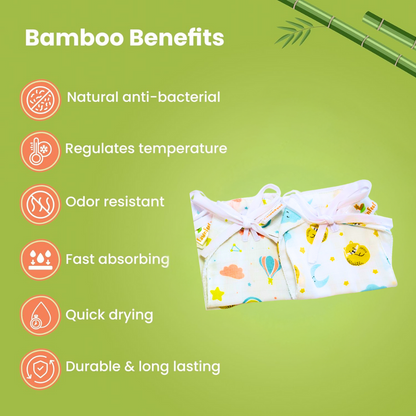 Nappies For Newborn Babies 100% Bamboo Fabric