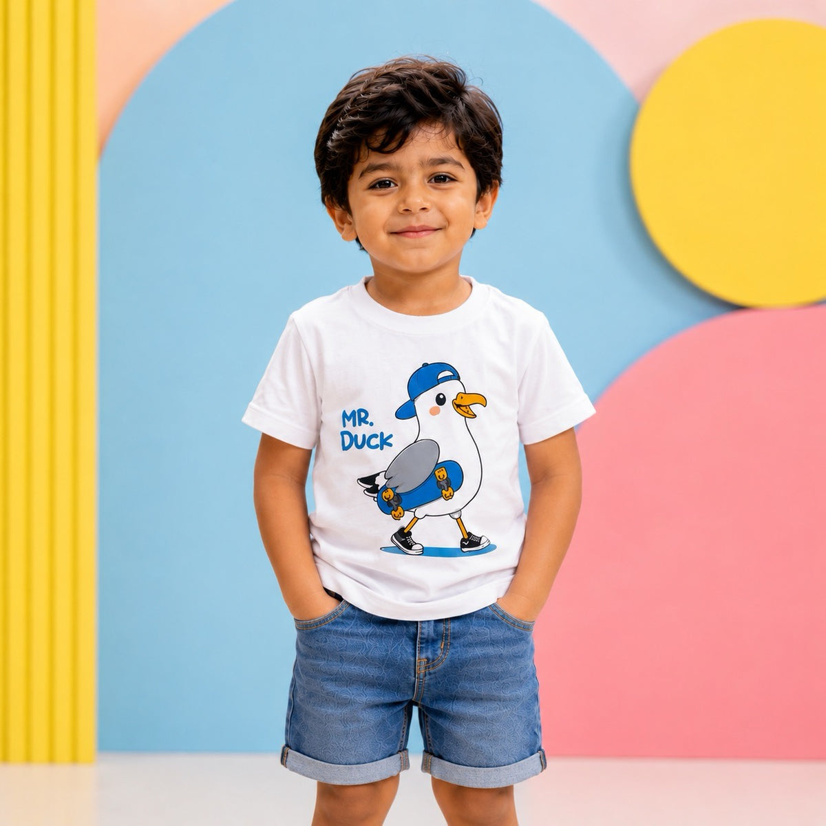 Bold Mr. Duck Kids T-Shirt