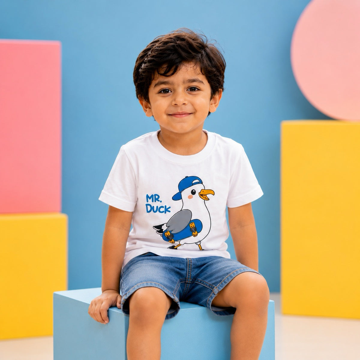 Bold Mr. Duck Kids T-Shirt