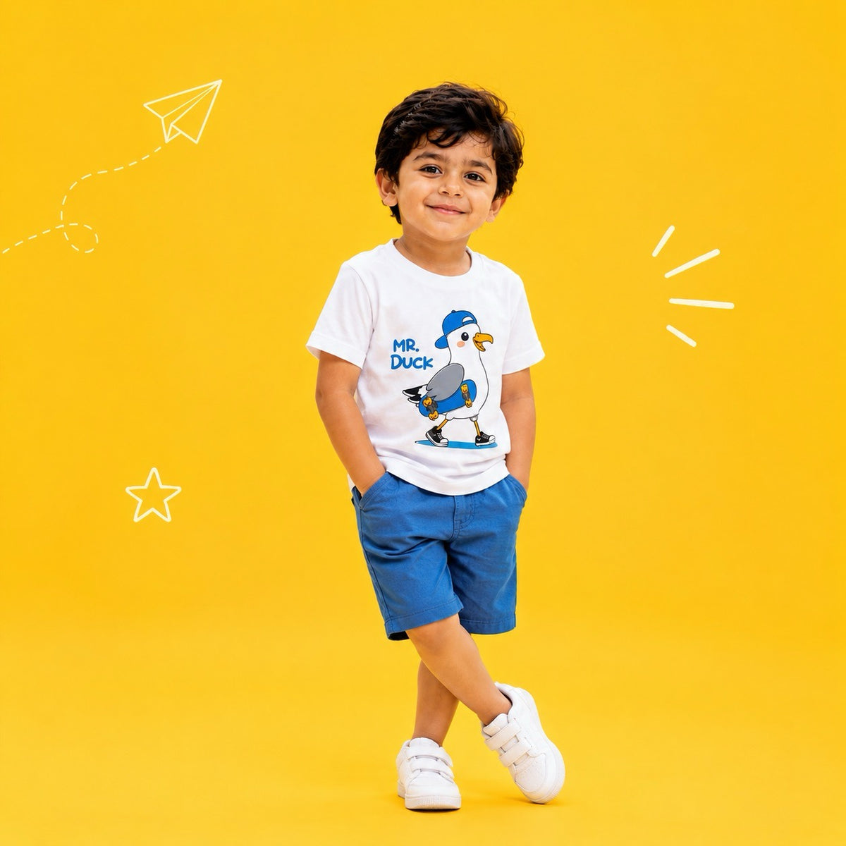 Bold Mr. Duck Kids T-Shirt