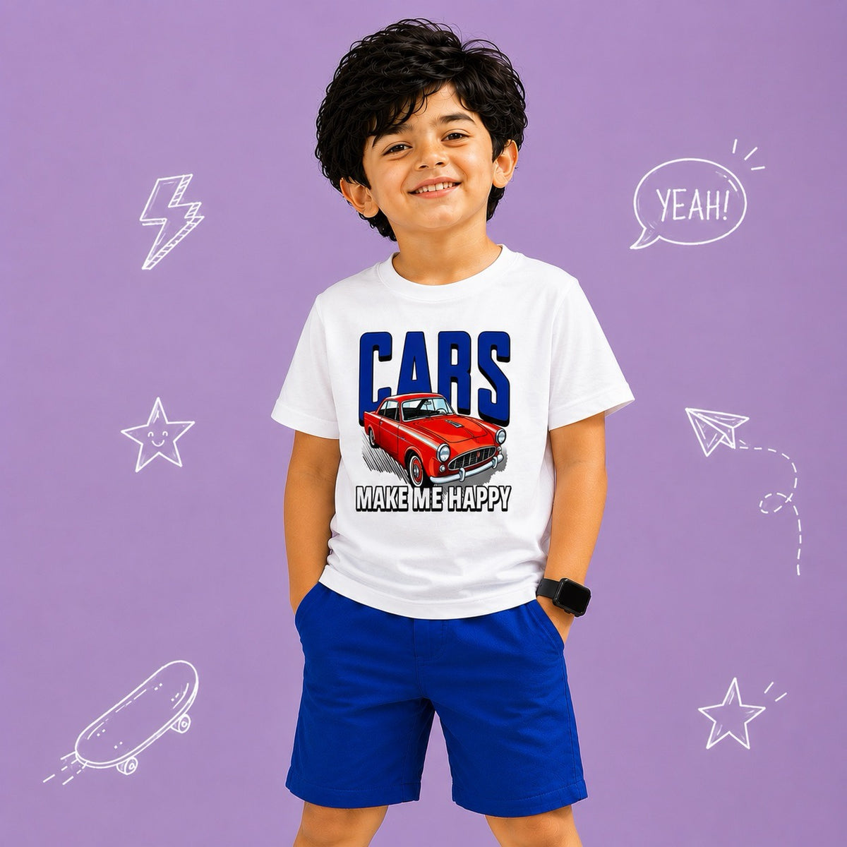 Car Print Kids T-Shirt
