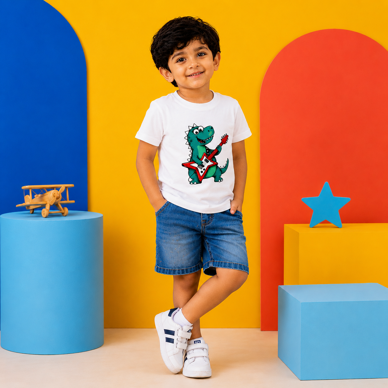 Rockstar Dinosaur T-Shirt - 100% cotton