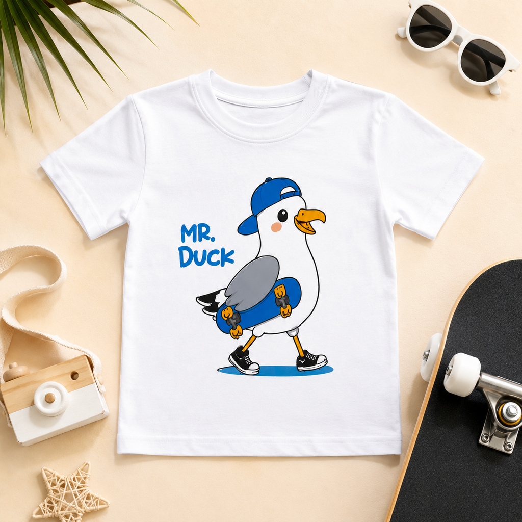 Bold Mr. Duck Kids T-Shirt