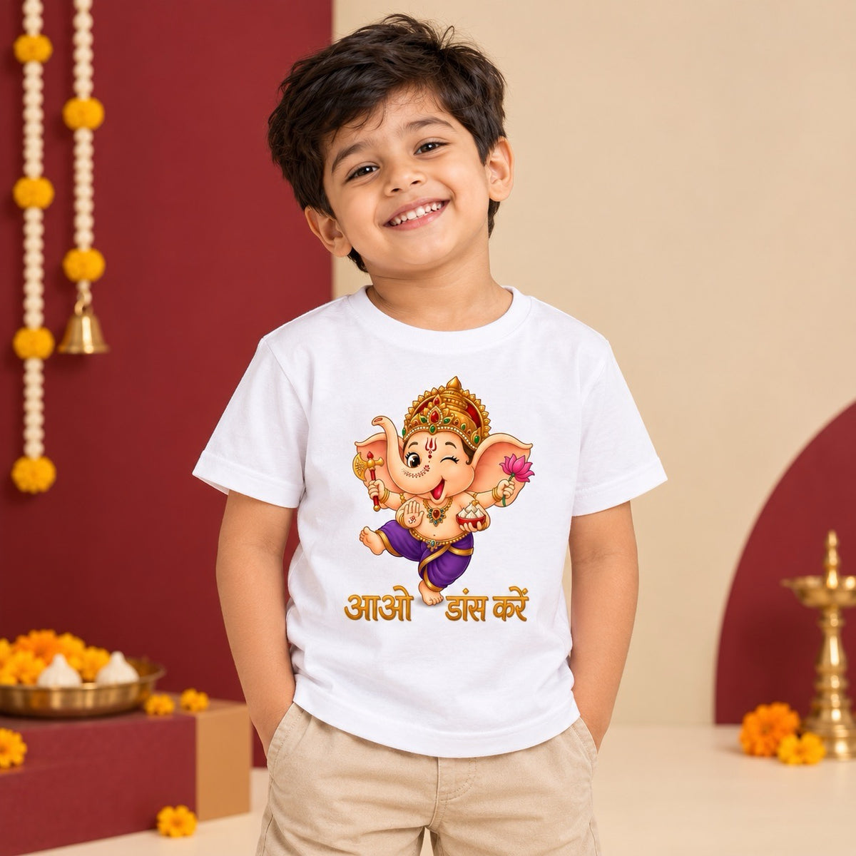 Dancing Ganpati Kids T-shirt