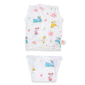 Set of Fawn Print Jhabla & Nappy