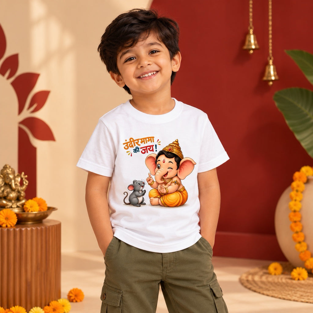 Ganpati’s Tiny Ride Kids T-shirt