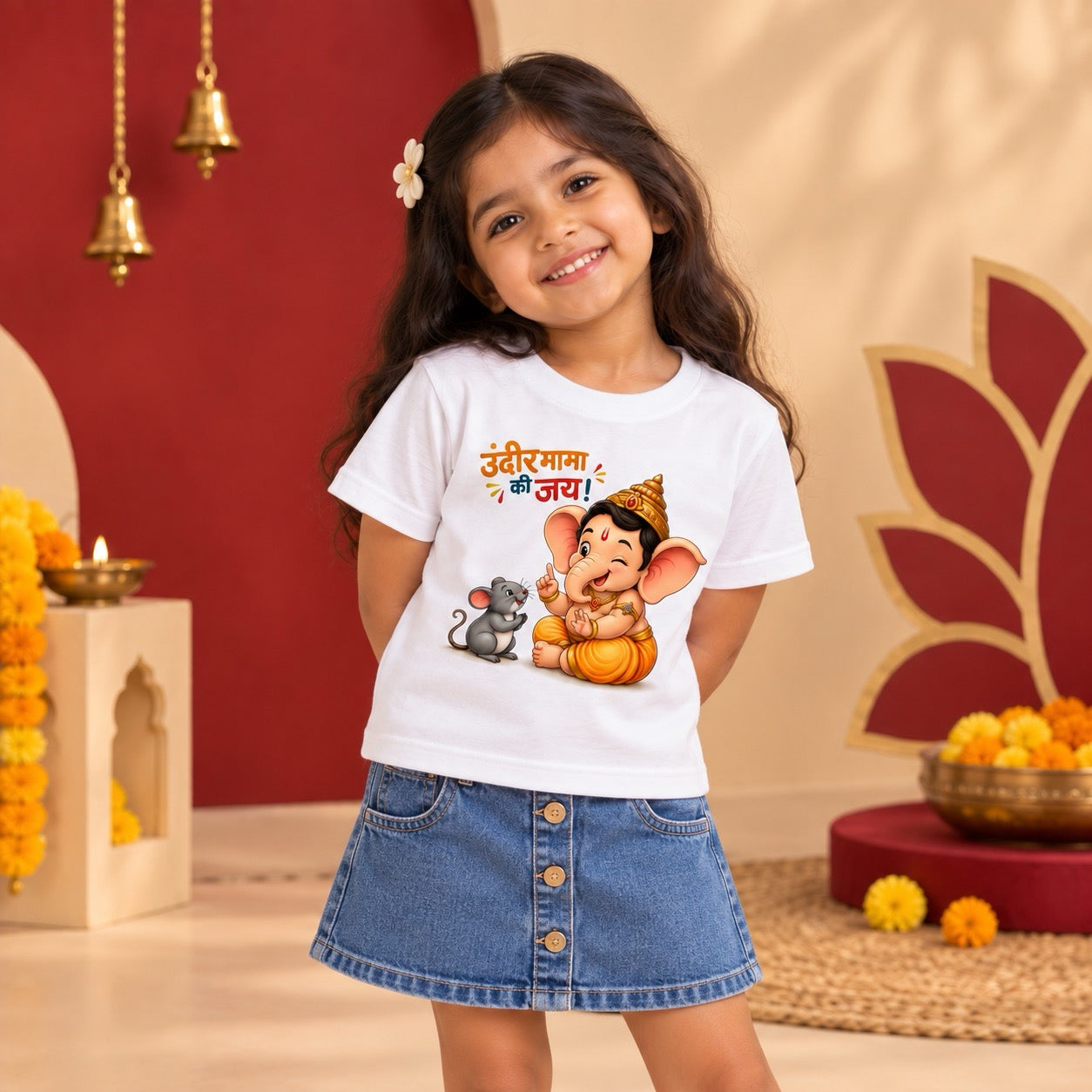 Ganpati’s Tiny Ride Kids T-shirt