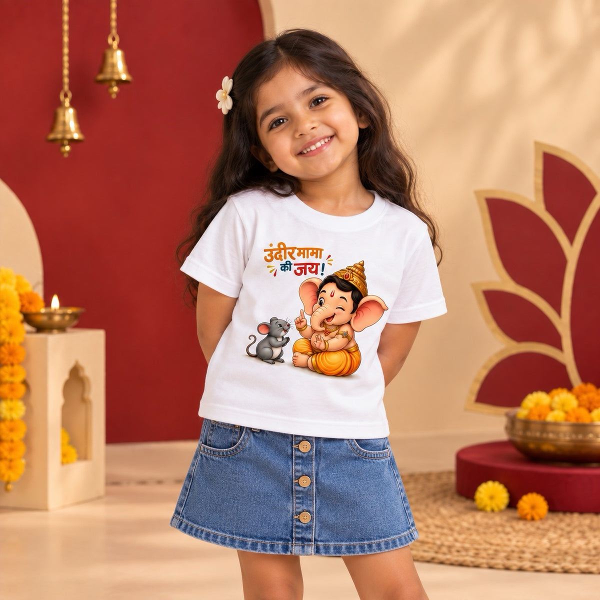 Ganpati’s Tiny Ride Kids T-shirt