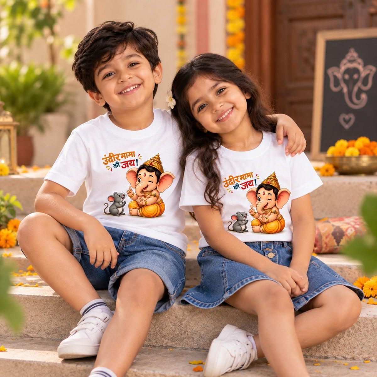 Ganpati’s Tiny Ride Kids T-shirt
