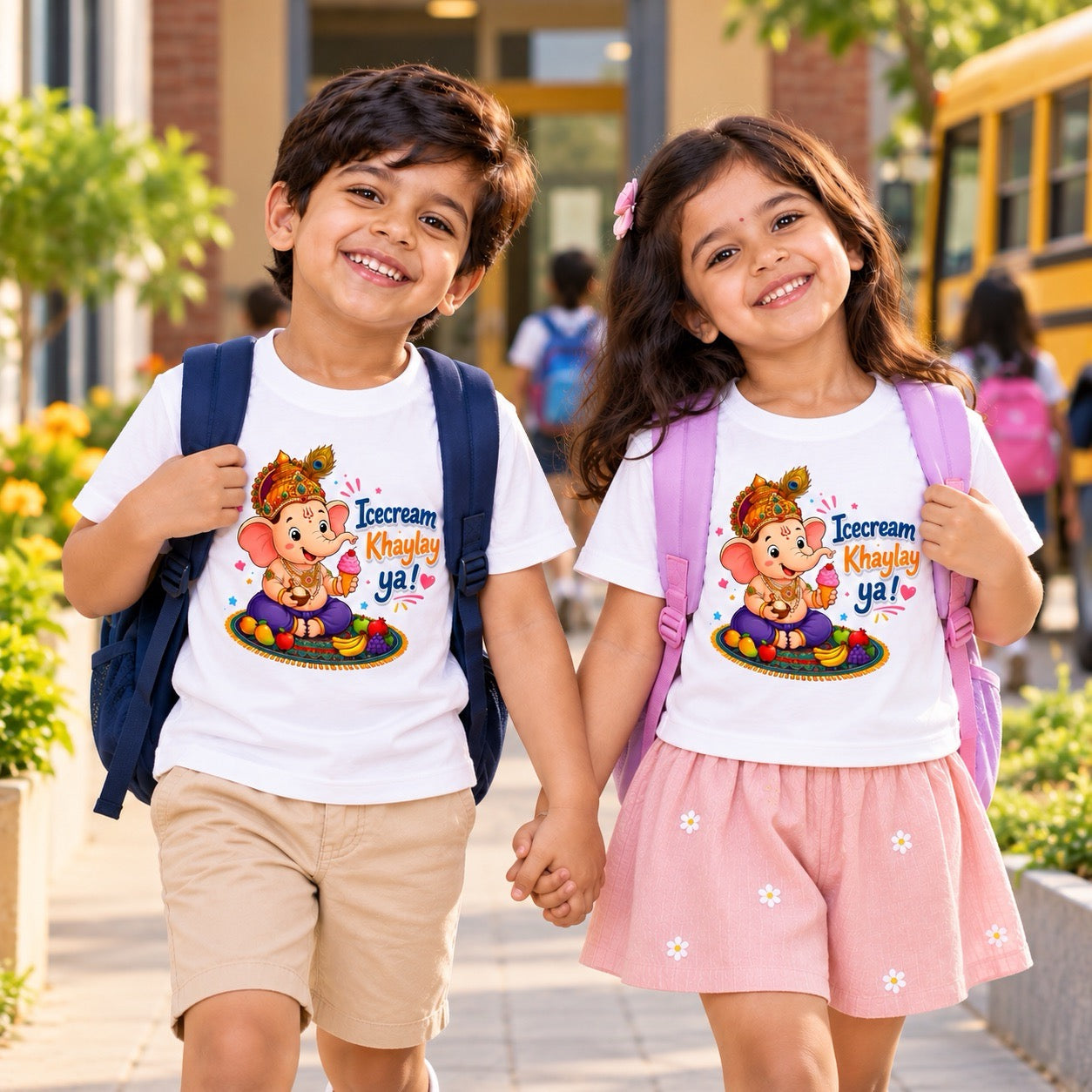 Ice cream Ganpati Kids T-shirt