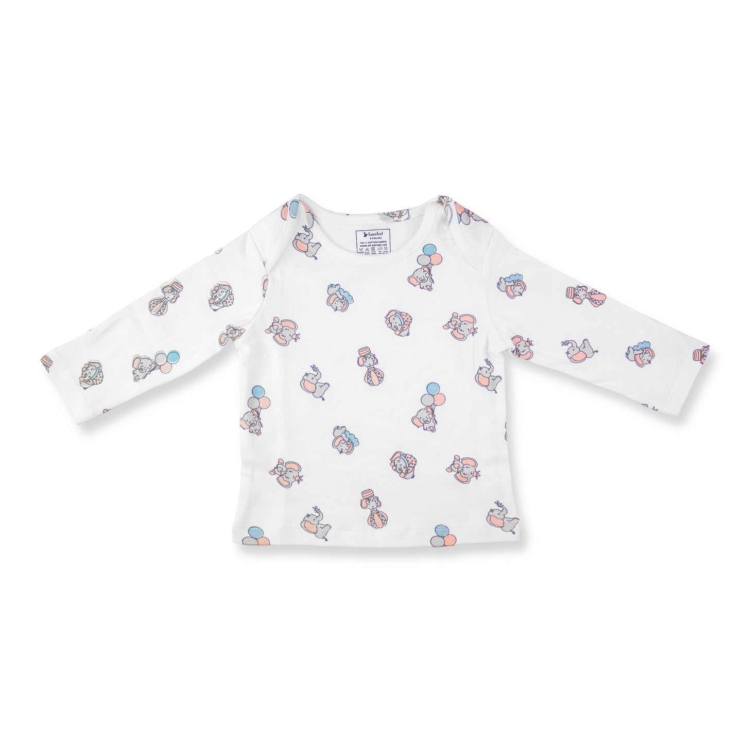 Combination of 2 - T-shirts all over Deer print and all over Elephant print