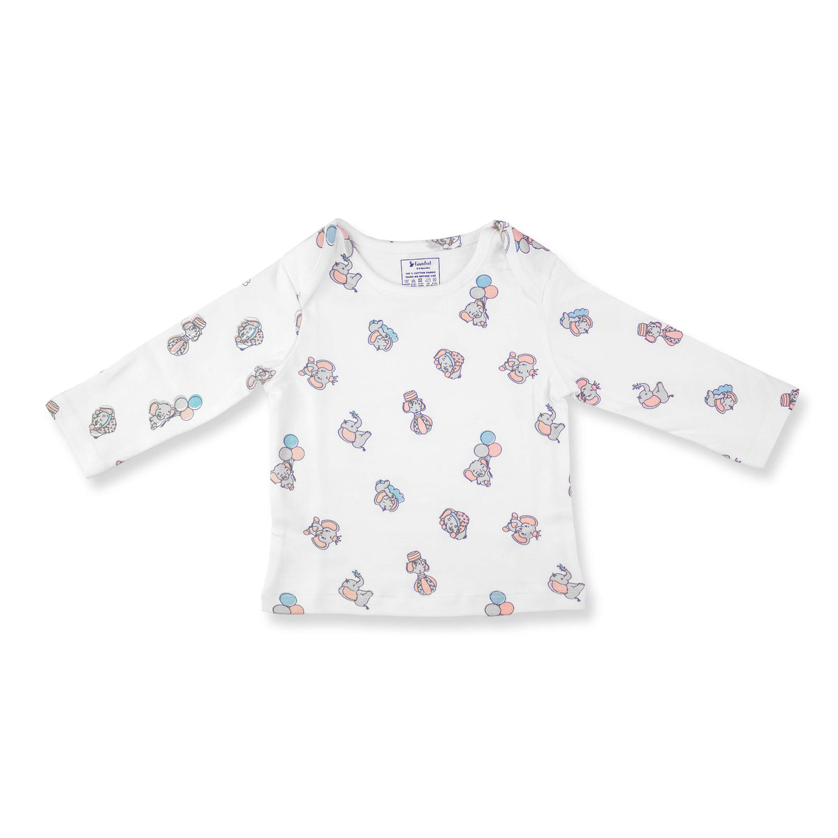 Combination of 2 - T-shirts all over Deer print and all over Elephant print