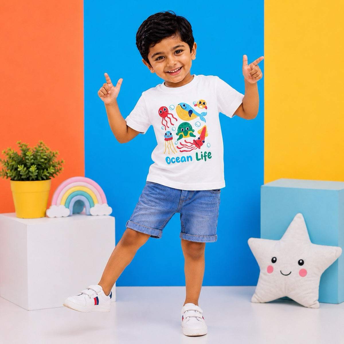 Ocean Life Kids T-Shirt