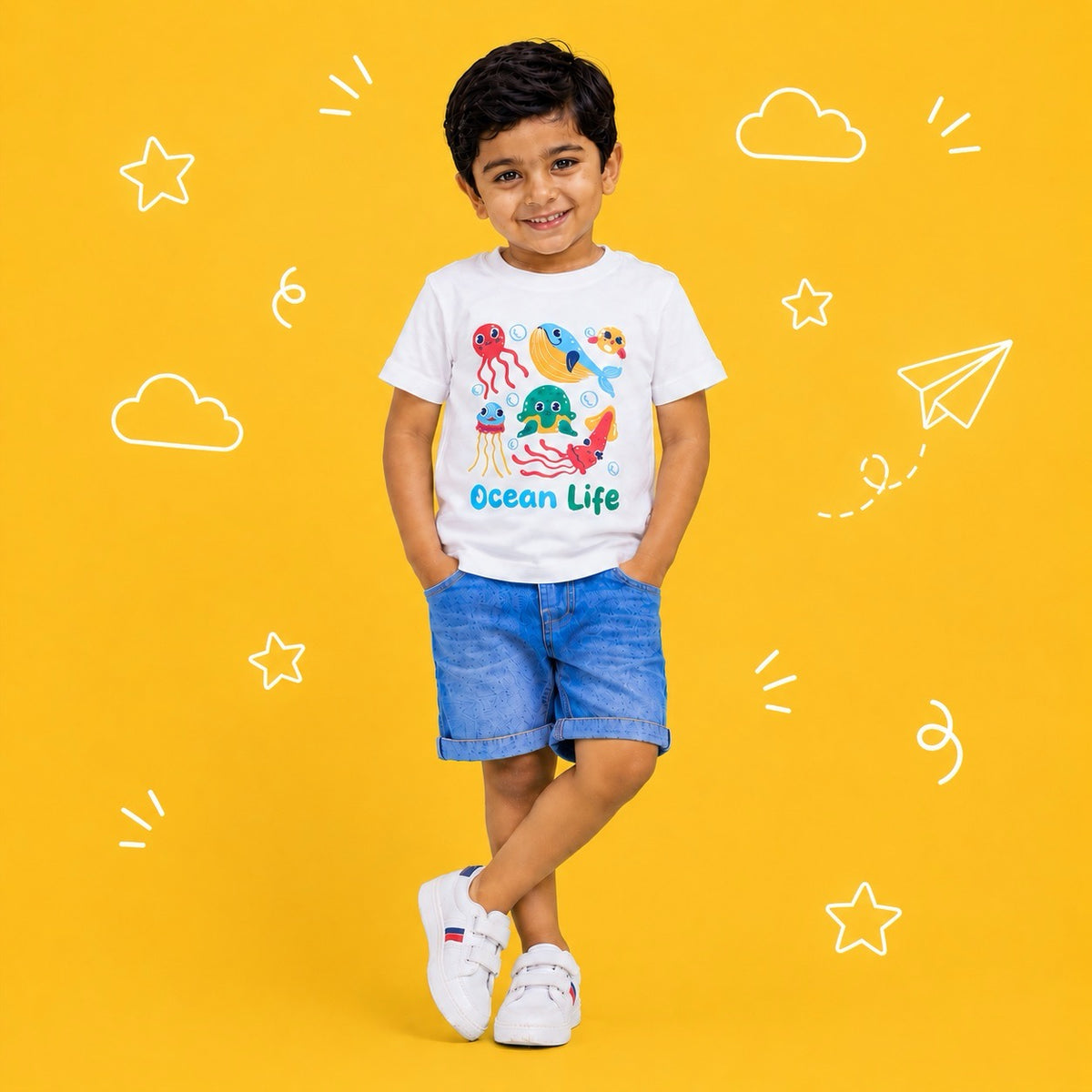 Ocean Life Kids T-Shirt