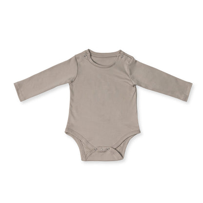 Premium cotton full sleeve Onesie / bodysuit for boys / girls - Grey