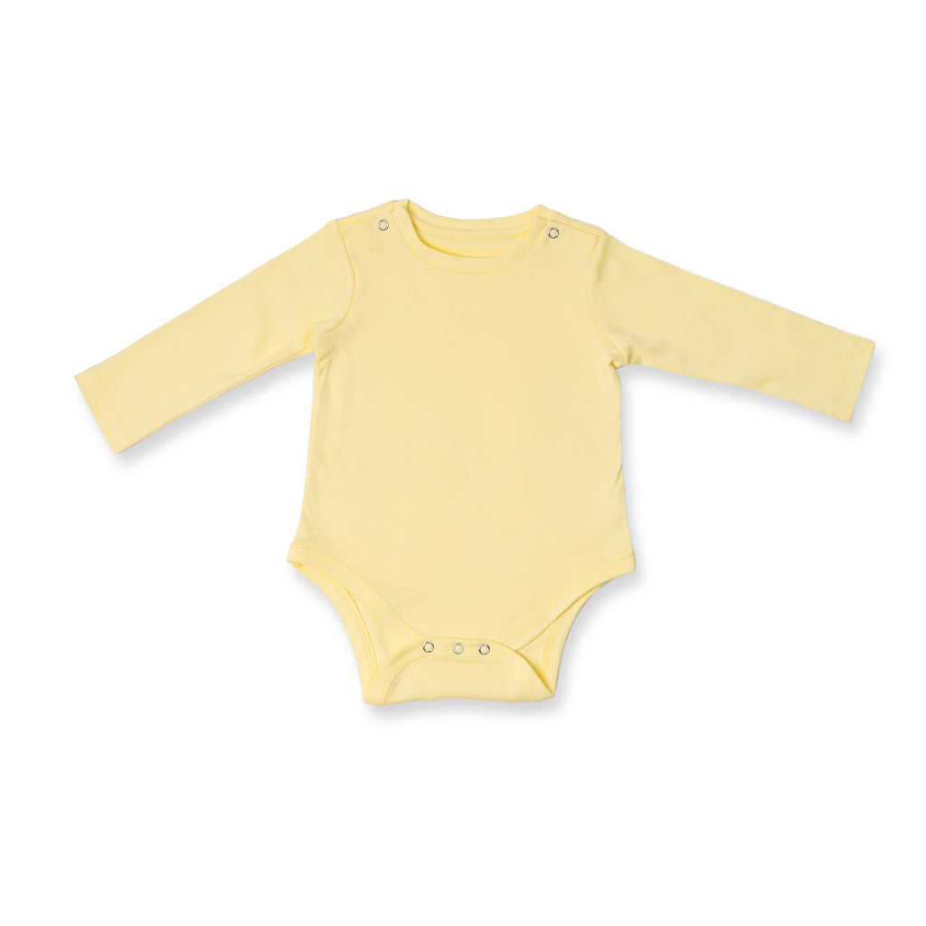 Combination of 2 - Onesies Yellow stripes and Yellow solids