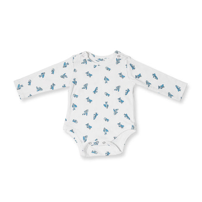 Premium cotton full sleeve Onesie / Bodysuit for boys / girls - Aeroplane print