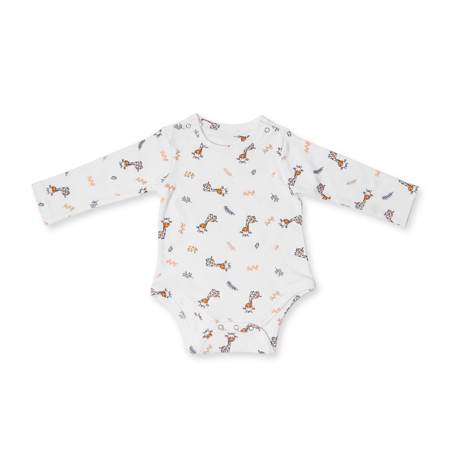 Combination of 2 - Onesies all over Giraffe print and all over Aeroplane print