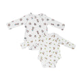 Combination of 2 - Onesies all over Elephant print and all over Deer print