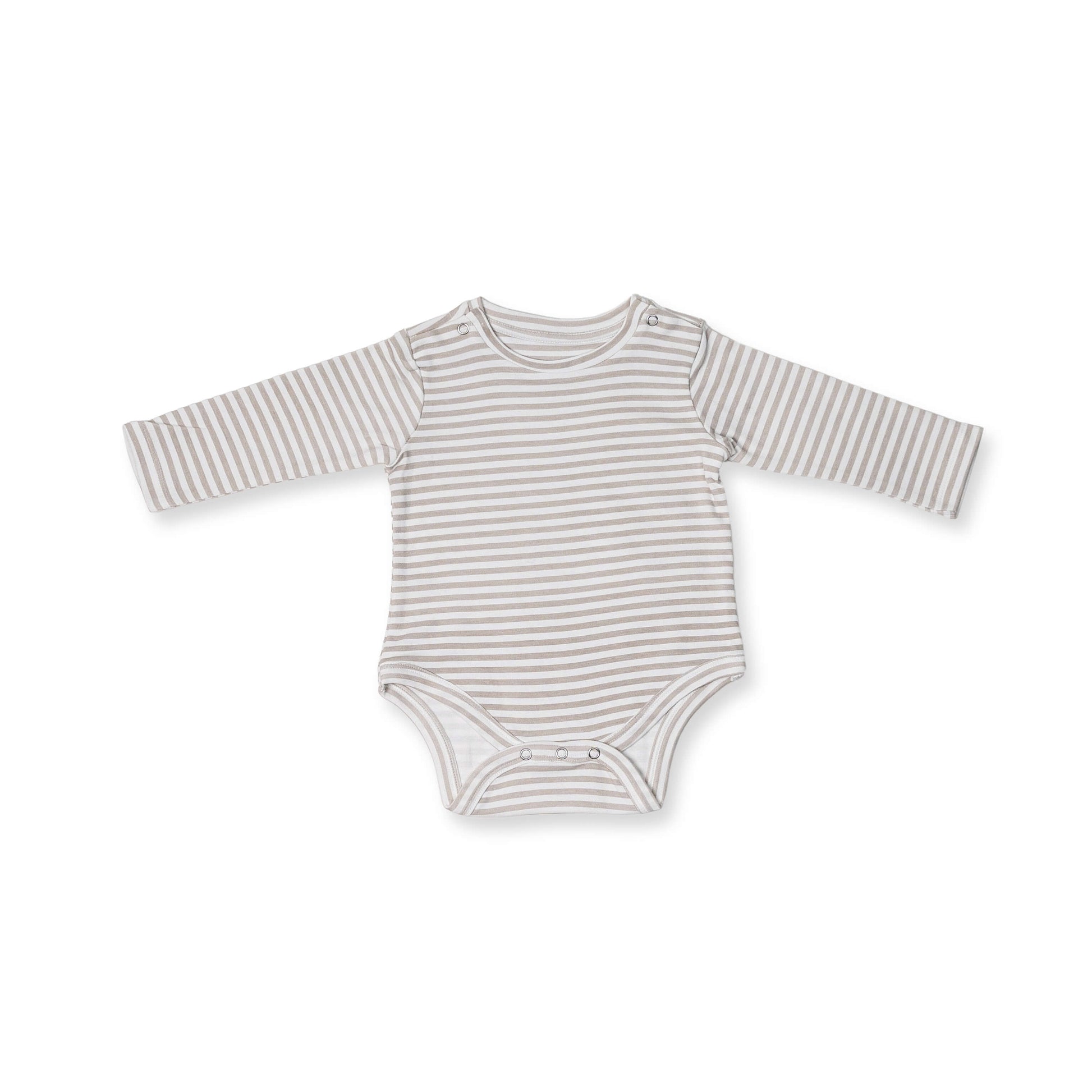 Combination of 3 - Onesies all over Elephant print, Grey stripes and Grey solids