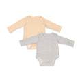 Combination of 2 - Onesies Peach stripes and Grey stripes