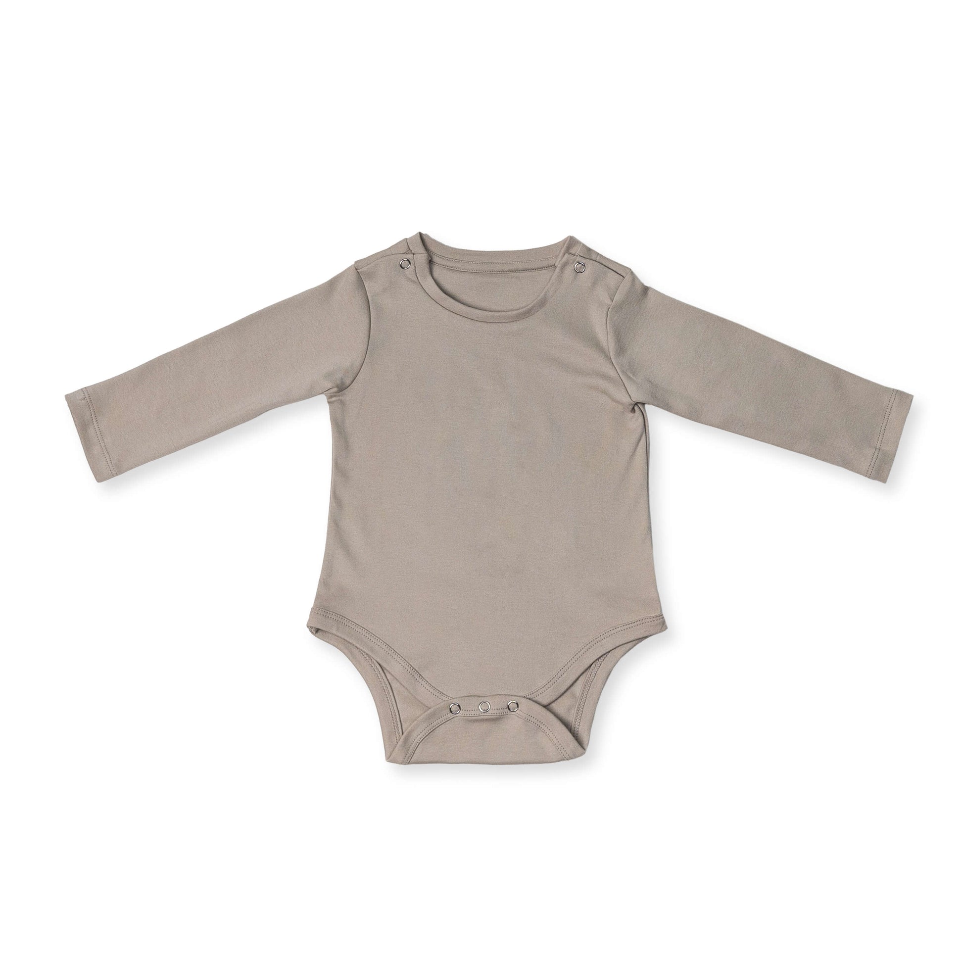Premium cotton full sleeve Onesie / bodysuit for boys / girls - Grey solids