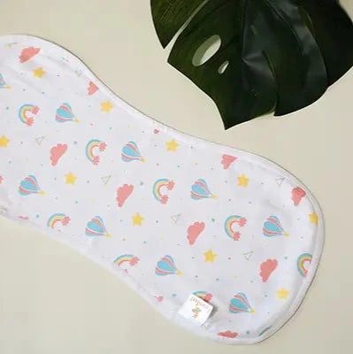 Soak up in Rainbow Print Bamboo Curved Burp Cloth (Pack of 2)