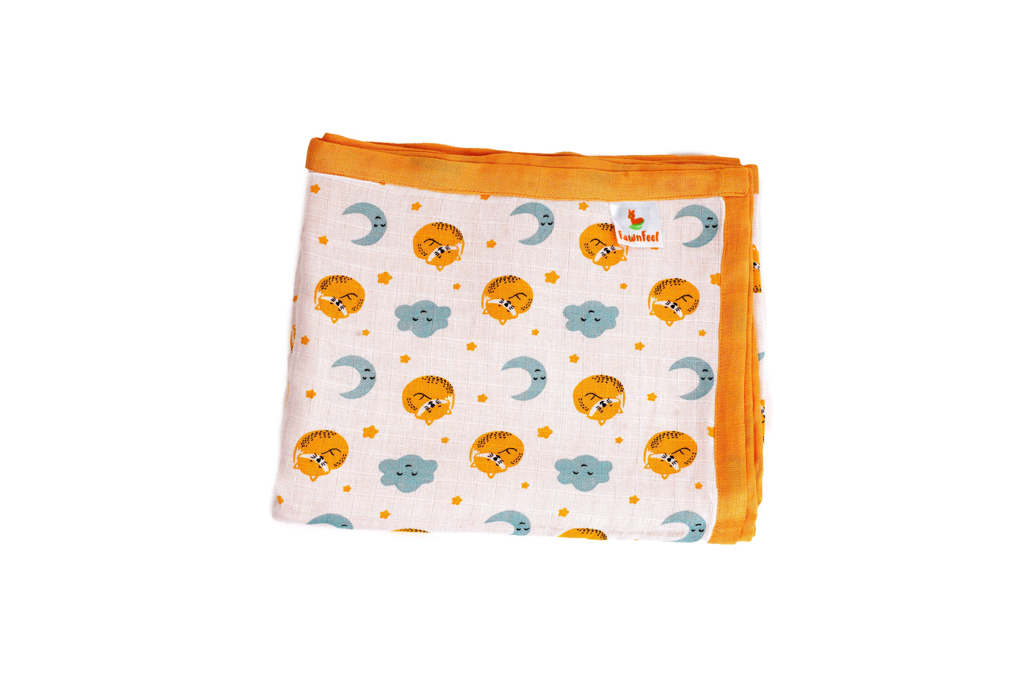 Sweet dreams with Cat And Moon Print Bamboo Blanket