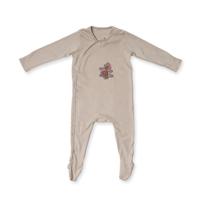 Premium Cotton full sleeve Sleepsuit / Romper for boys / girls - Grey- Elephant print