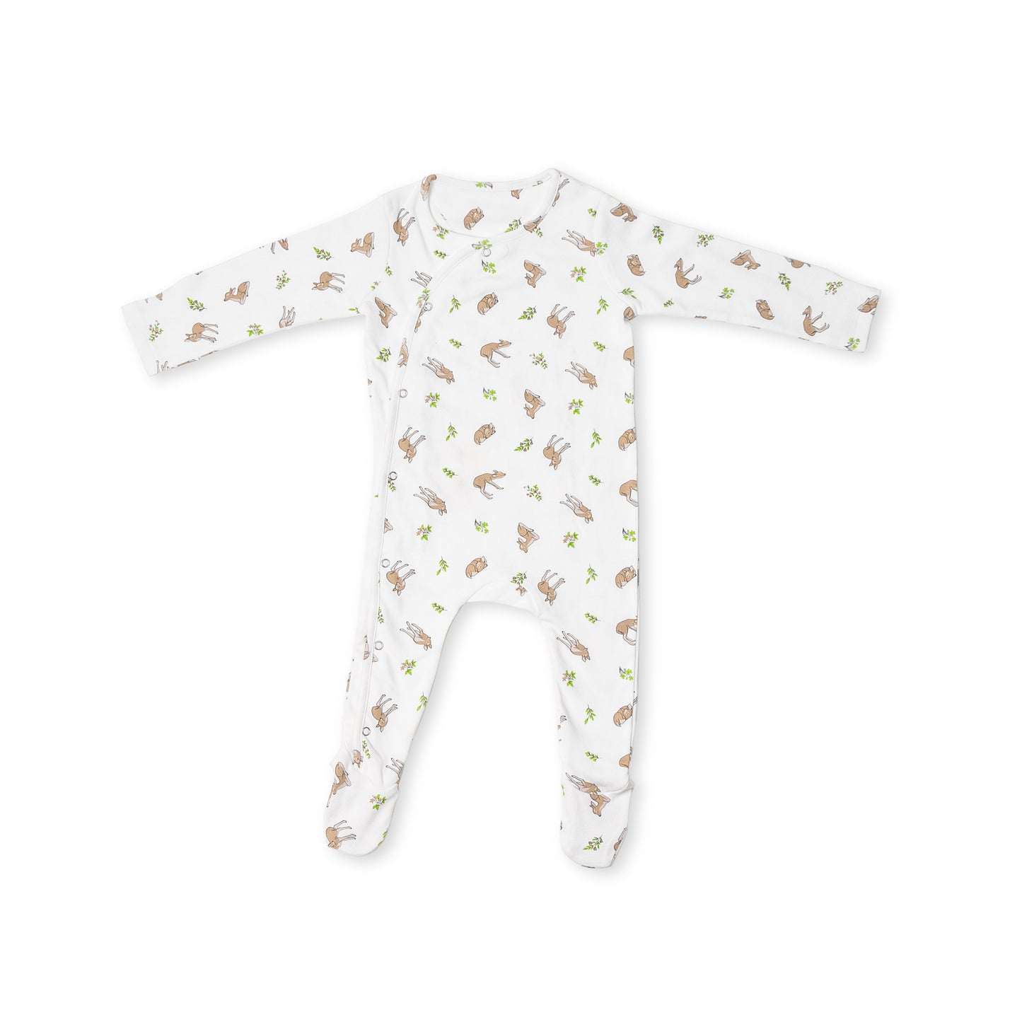 Premium cotton full sleeve Sleepsuit/ Romper for boys / girls - All over Deer print