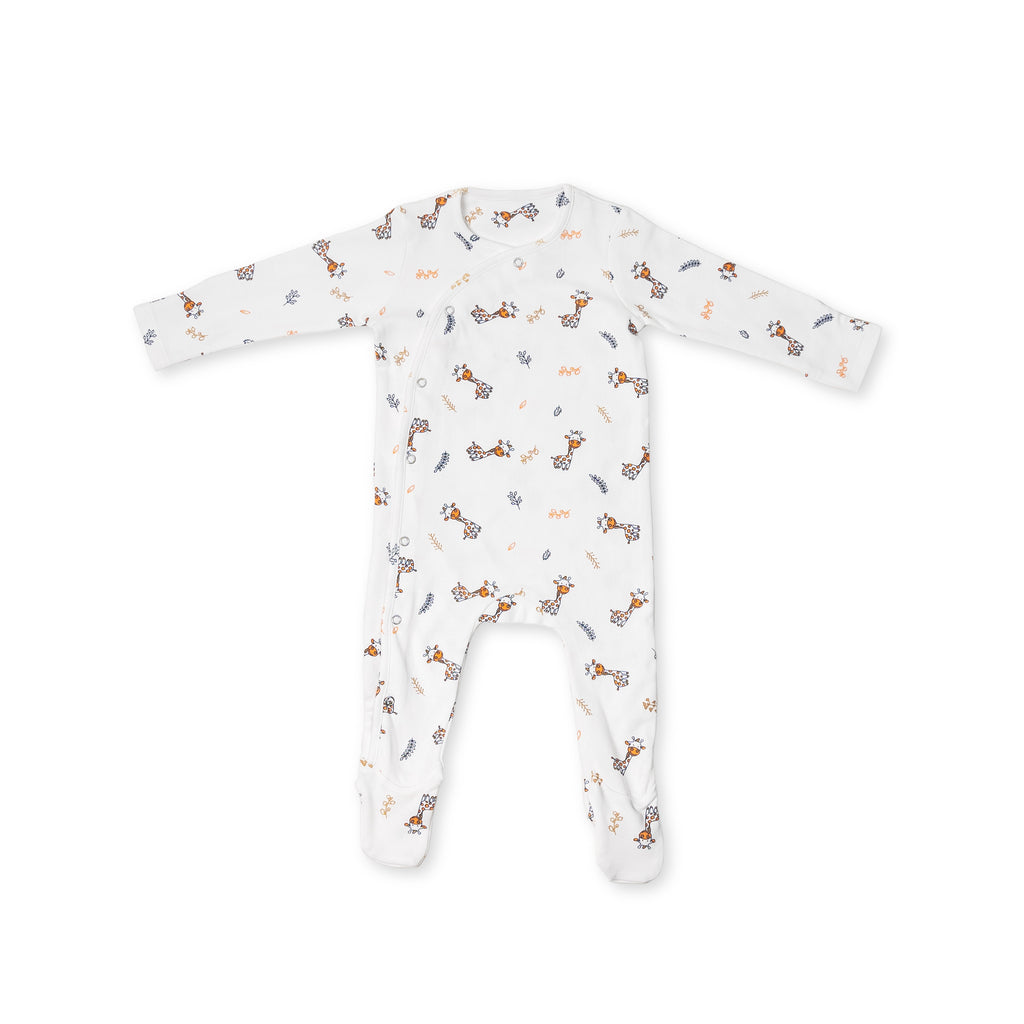 Premium cotton full sleeve Sleepsuit/ Romper for boys / girls - All over Giraffe print