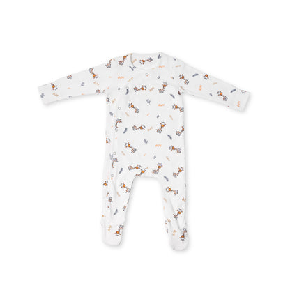 Premium cotton full sleeve Sleepsuit/ Romper for boys / girls - All over Giraffe print