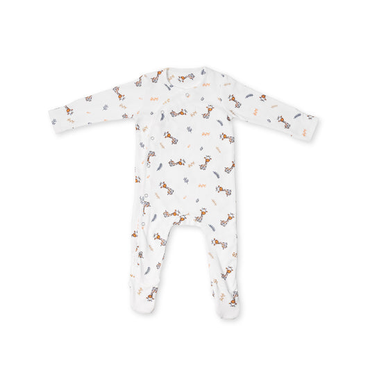 Premium cotton full sleeve Sleepsuit/ Romper for boys / girls - All over Giraffe print