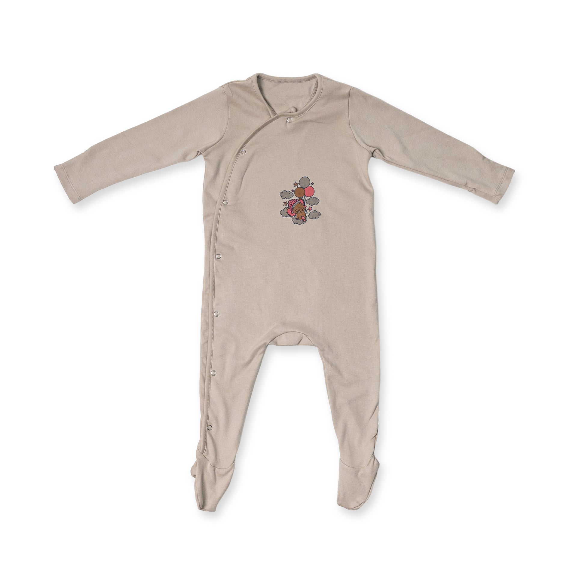 Combination of 2 - Rompers Grey stripes and Grey Solids