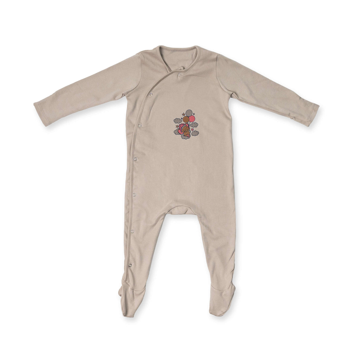Combination of 2 - Rompers Grey stripes and Grey Solids
