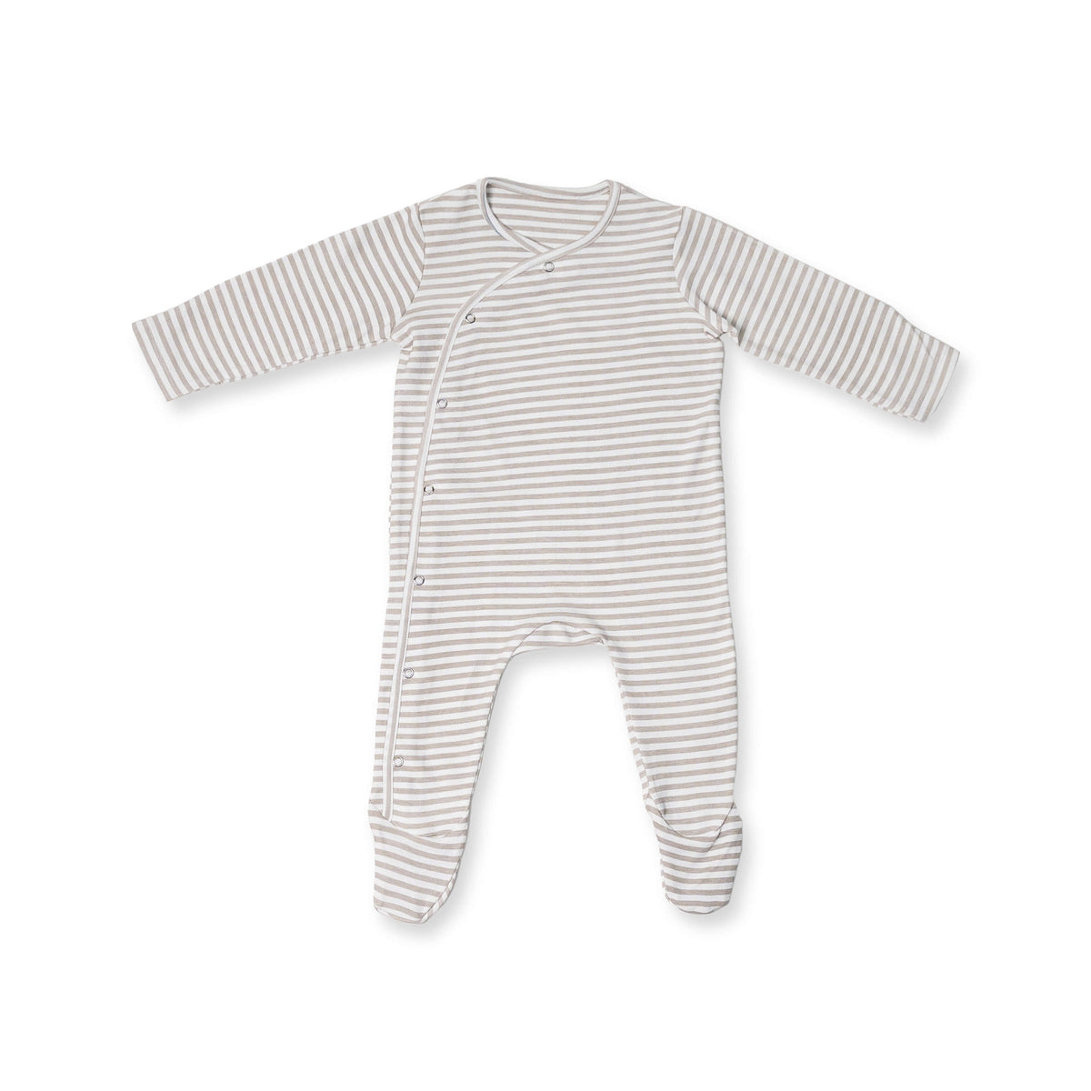 Combination of 2 - Rompers Grey stripes and Grey Solids