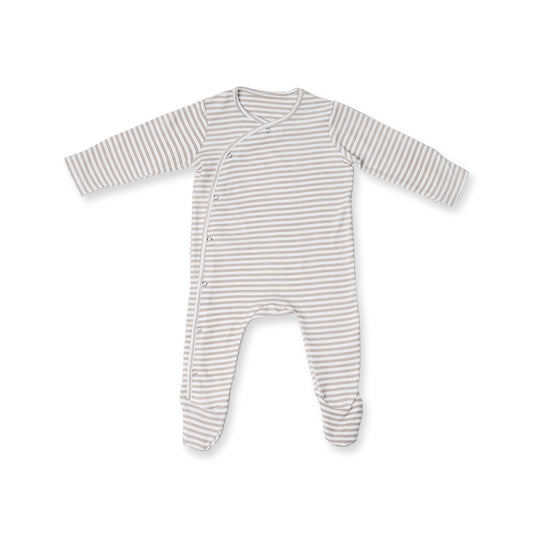 Combination of 2 - Rompers Grey stripes and all over Elephant print