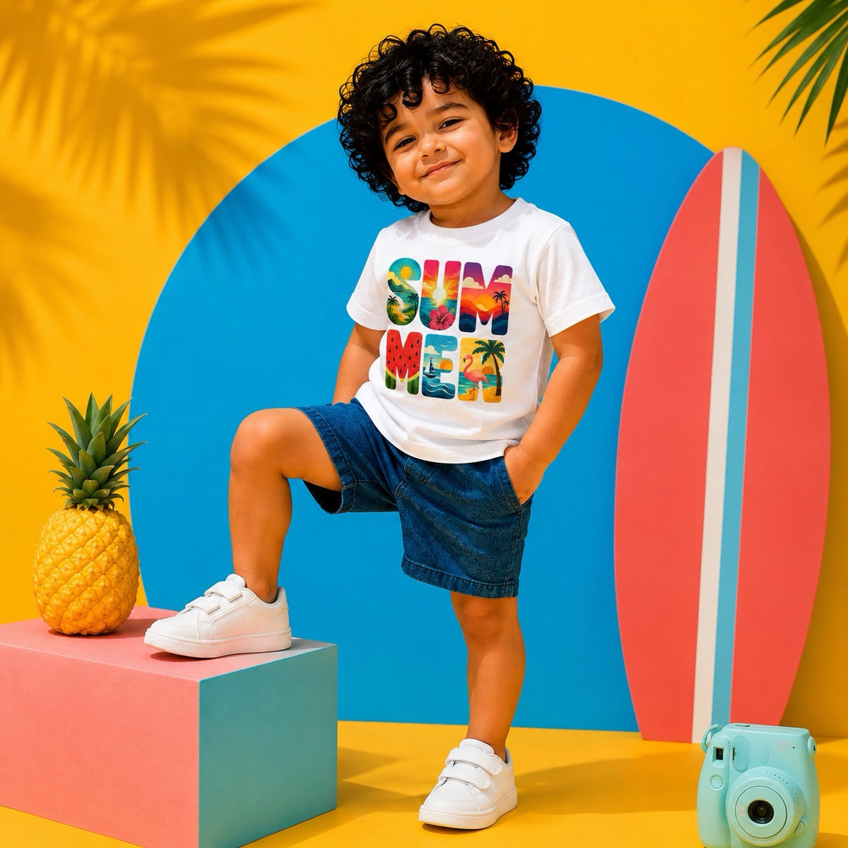SUMMER Print T-Shirt Kids
