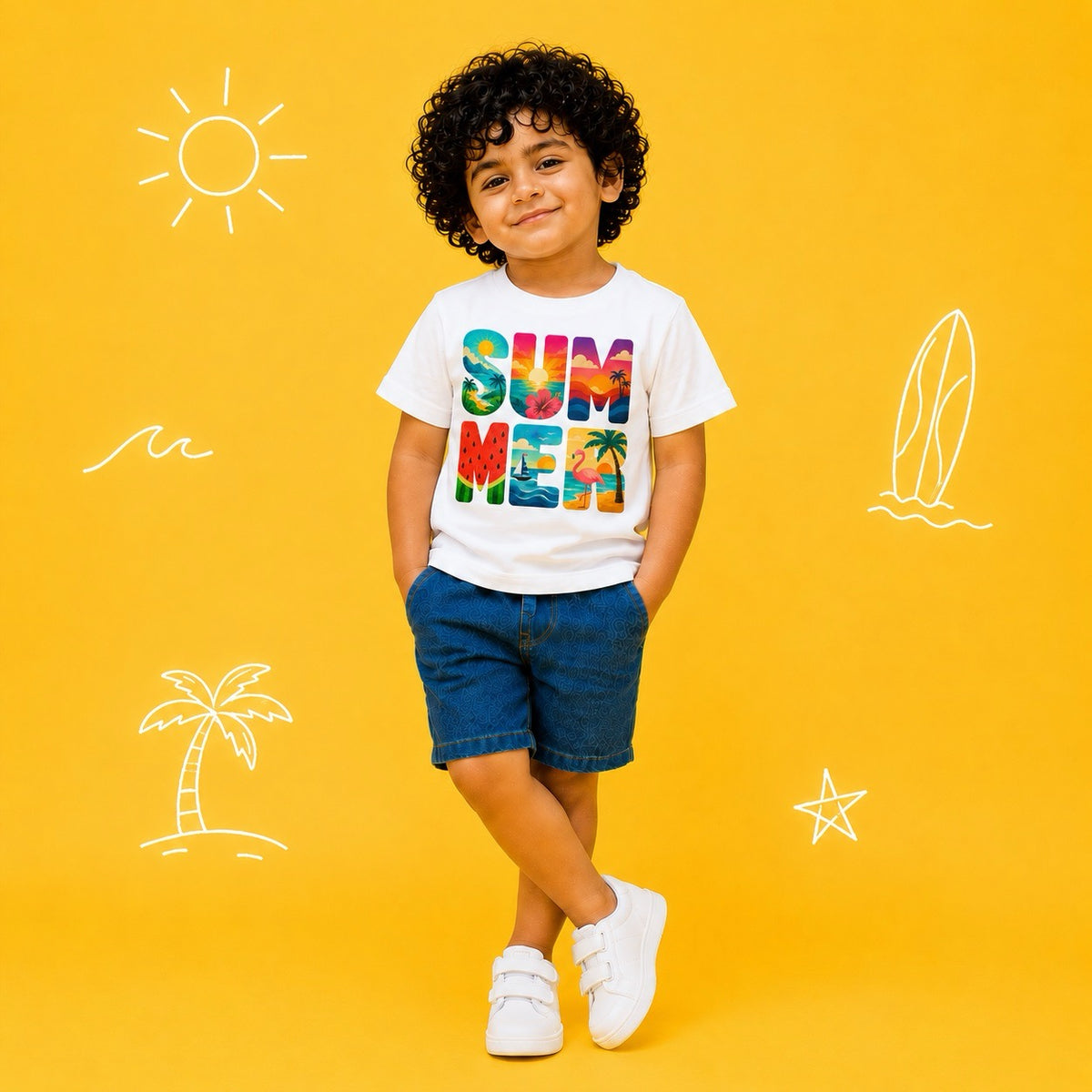 SUMMER Print T-Shirt Kids