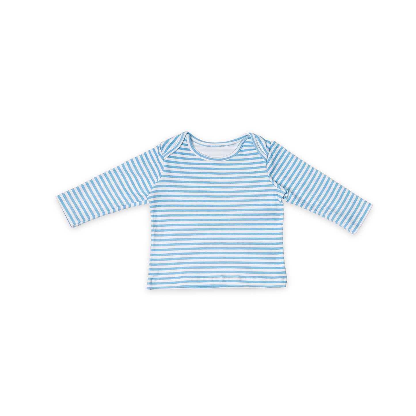 Combination of 2 - T-shirts Blue stripes and Blue solids with Tiger print