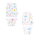 Set of Balloon Print & Fawn Print Jhabla & Nappy (Set of 2)