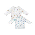 Combination of 2 - T-shirts all over Giraffe print and all over Aeroplane print