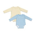 Combination of 2 - Onesies Blue stripes and Yellow stripes
